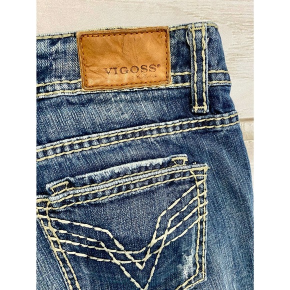 Vigoss Fit Boot Cut Faded Jeans - Picture 9 of 9